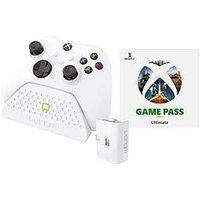 Venom Single Docking Station - White + Game Pass Ultimate 3-Months