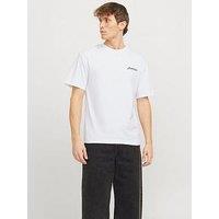 Jack & Jones Beau Script Logo T-Shirt - White