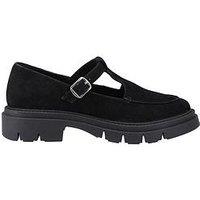 Hush Puppies Nella T-Bar Shoe - Black