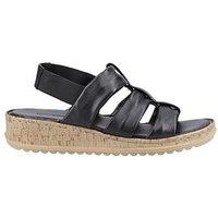 Hush Puppies Eden Wide Fit Sandal - Black