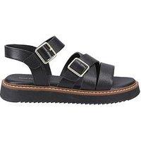 Hush Puppies Cady Leather Sandal - Black