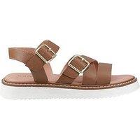 Hush Puppies Cady Leather Sandal - Tan