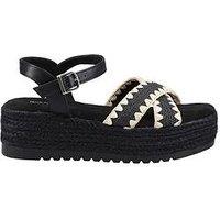 Hush Puppies Jemma Espadrille Sandal - Black