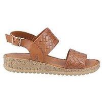 Hush Puppies Ebony Woven Sandal - Tan