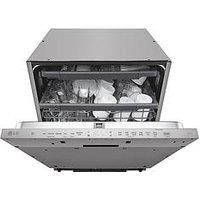 Lg Quadwash Db243Tx 14 Ps Wifi Connected Integrated Full Size Dishwasher - D Rated - Dishwasher With Installation