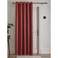 Fusion Strata Eyelet Single Panel Door Curtain- 66" Width X 84" Drop (168 X 214Cm)