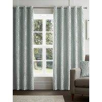 Curtina Chateau Pair Of Eyelet Curtains- 66" Width X 72" Drop (168 X 183Cm)