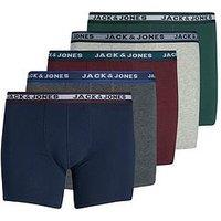 Jack & Jones Plus Size Oliver 5 Pack Trunks - Multi