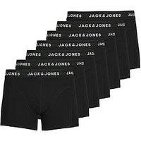 Jack & Jones Plus Size Huey 7 Pack Trunks - Black