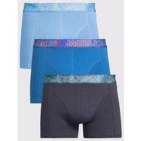 Jack & Jones Pete 3 Pack Solid Trunks - Azure Blue