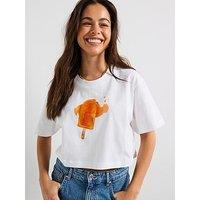 Moschino Jeans Cropped T-Shirt - White