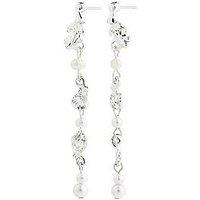 Pilgrim Sloan Pearl Earrings Silver-Plated