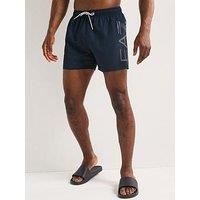 Ea7 Emporio Armani Logo Swim Shorts - Dark Blue