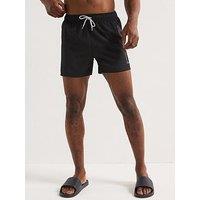 Ea7 Emporio Armani Logo Swim Shorts - Black