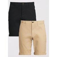 Jack & Jones 2-Pack Chino Shorts - Dark Navy/Tan