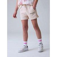 Smallsaints Girls Logo Drawstring Shorts - Light Pink