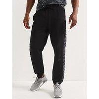Ea7 Emporio Armani Train Monogram Joggers - Black