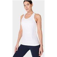 Sweaty Betty Womens Training Athlete Seamless Workout Tank Top - White