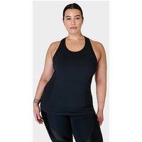 Sweaty Betty Womens Training Athlete Seamless Workout Tank Top - Black