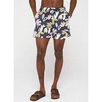 Jack & Jones Maui Flower Print Swim Shorts - Iron Gate