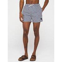 Jack & Jones Maui Mini Stripe Swim Shorts - Navy Blazer