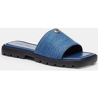 Coach Florence Denim Sandals - Blue