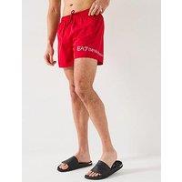 Ea7 Emporio Armani Logo Swimshorts - Red