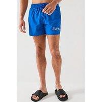 Ea7 Emporio Armani Logo Swimshorts - Blue