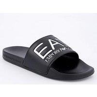 Ea7 Emporio Armani Logo Slider - Black