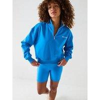 Sweaty Betty Womens Training Revive Crop Half Zip - Blue