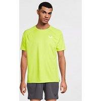 Castore Men'S Training Adapt Short Sleeve T-Shirt - Acid Lime/White