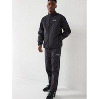 Ea7 Emporio Armani Funnel Zip Through Nylon Tracksuit - Dark Brown