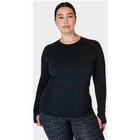 Sweaty Betty Womens Training Athlete Seamless Workout Long Sleeve Top - Black