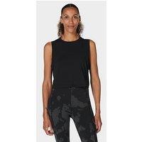 Sweaty Betty Womens Training Breathe Easy Crop Muscle Tank - Black