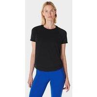 Sweaty Betty Womens Running Breathe Easy Short Sleeve Top - Black