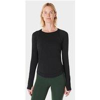 Sweaty Betty Womens Running Breathe Easy Long Sleeve Top - Black