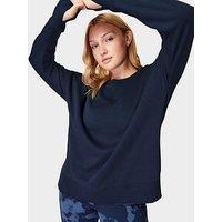 Sweaty Betty Womens Training After Class Longline Sweatshirt - Navy