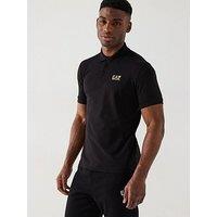 Ea7 Emporio Armani Train Core Id Slim Fit Polo Shirt - Black