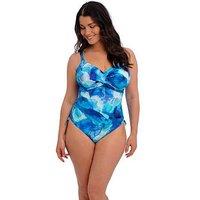 Fantasie Saunton Sands Uw Twist Front Swimsuit With Adjustable Leg - Blue
