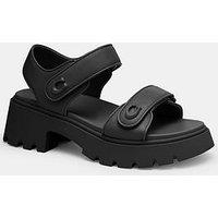 Coach Brynn Platform Leather Sandal