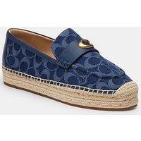 Coach Camilla Signature C Denim Espadrilles - Blue