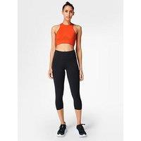 Sweaty Betty Womens Training Power Crop Workout Leggings - Black