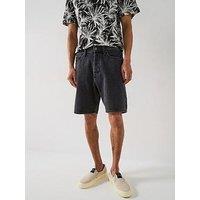 Jack & Jones Tony Original Baggy Denim Shorts - Black