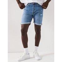 Jack & Jones Rick Original Denim Shorts - Blue Denim