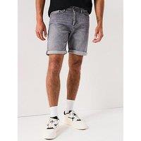 Jack & Jones Rick Original Denim Shorts - Grey Denim
