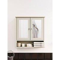 Bath Vida Priano 2 Door Mirrored Wall Cabinet With Shelf