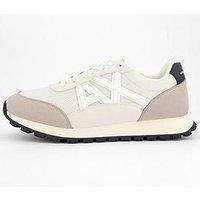 Armani Exchange Large Logo Trainers - Natural