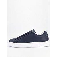 Armani Exchange Action Leather Trainers - Navy