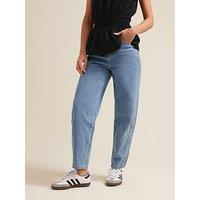 Pixiegirl Petite Barrel Leg Jeans - Blue