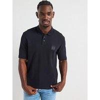 Armani Exchange Blue Edition Pique Polo Shirt - Navy